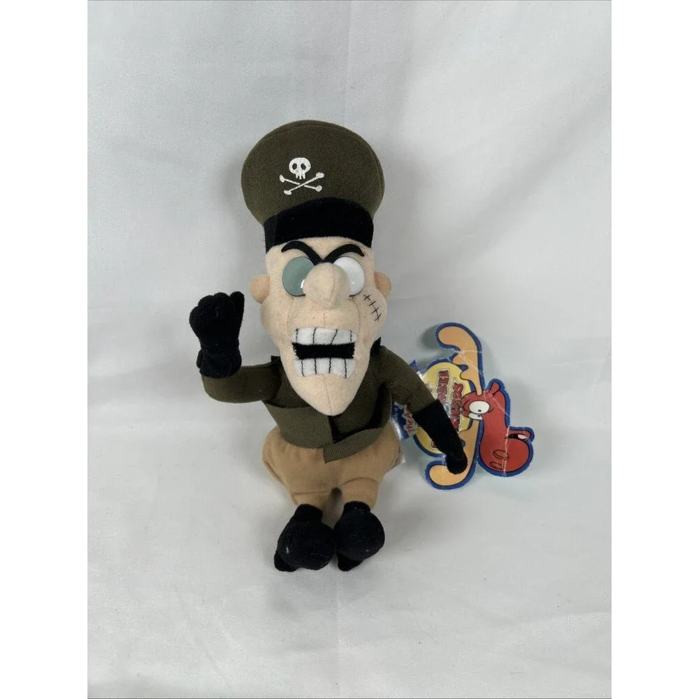 The Adventures Of Rocky And Bullwinkle And Friend Fearless Leader Plush 9” 2000